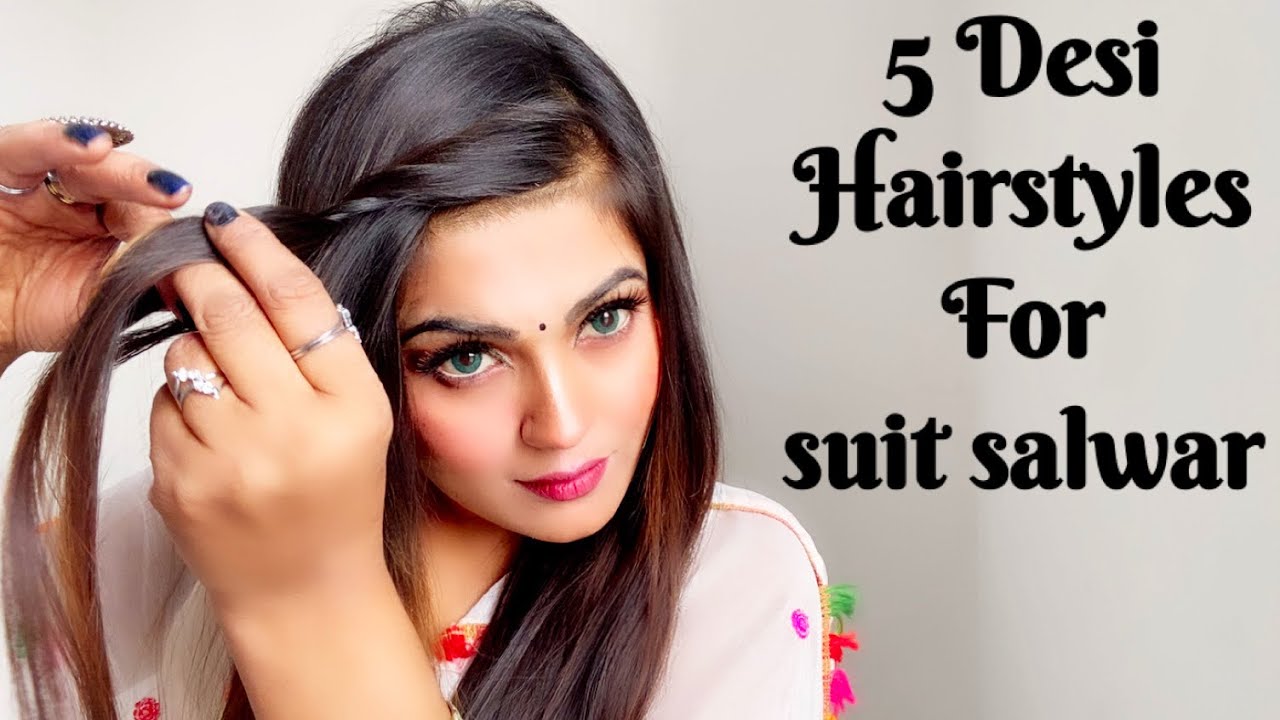 5 girls hairstyles for Indian Suit and kurti - A Haircut Blog
